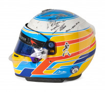 Fernando ALONSO - Mc LAREN HONDA- SAISON 2017  Casque dédicacé, Grand Prix du Mexique et du Brésil