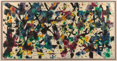 Sam FRANCIS (1923 - 1994) UNTITLED (SF77-155) - 1977-78 Acrylique sur papier marouflé sur toile