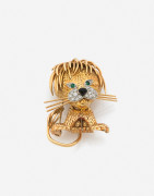 VAN CLEEF & ARPELS  Clip de corsage "Lion ébouriffé"