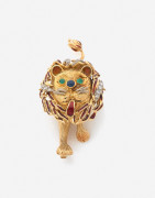 KUTCHINSKY  Clip de corsage "Lion"