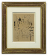 Roger de LA FRESNAYE 1885 - 1925 Croquis : danseur et cheval - circa 1920 Encre de Chine sur papier