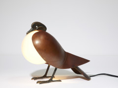 François-Xavier LALANNE 1927-2008 Lampe de table «Pigeon» - 1992