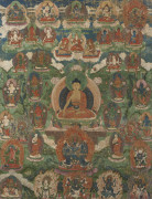 THANGKA, COULEURS SUR TOILE, Tibet, fin du XVIIIe siècle