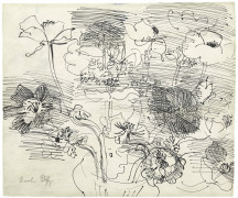 Raoul DUFY 1877-1953 Anémones - 1942 Encre de Chine sur papier