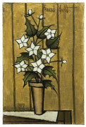 ¤ Bernard BUFFET 1928- 1999 Fleurs de houx - 1982 Huile sur toile