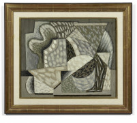 Serge CHARCHOUNE 1888 - 1975 Nature morte - 1943 Huile sur panneau d'isorel