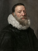 Michiel Jansz. van MIEREVELT Delft, 1567 - 1641 Portrait d'un homme âgé de 54 ans Huile sur panneau de chêne, trois planches