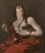 Jean TASSEL Langres, 1608 - 1667 La mort de Cléopâtre Huile sur toile