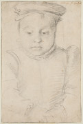 François QUESNEL Edimbourg, vers 1543 - Paris, 1616 Portrait d'un jeune garçon Crayon noir