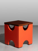 Ettore SOTTSASS 1917-2007 Table basse mod. T29 dite "Dado" - 1963