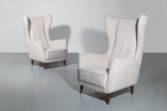 Gio PONTI 1891-1979 Paire de fauteuils «Conte Grande» - circa 1950