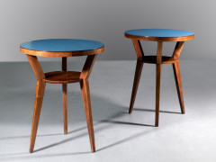 Gio PONTI 1891-1979 Paire de tables d'appoint - circa 1950