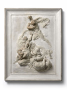 Aimé-Jules DALOU Paris, 1838 - 1902 Les Châtiments Relief en plâtre