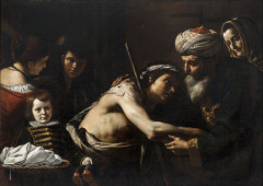 Mattia PRETI Taverna, 1613 - La Valette, 1699 Le fils prodigue Huile sur toile