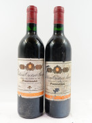 9 bouteilles CHÂTEAU CROIZET BAGES 1990 5è GC Pauillac (étiquettes très abimées