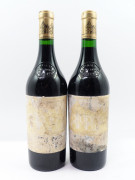 2 bouteilles CHÂTEAU HAUT BRION 1995 1er GC Pessac Léognan (étiquettes quasi détruites