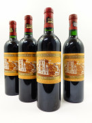 4 bouteilles 1 bt : CHÂTEAU DUCRU BEAUCAILLOU 1986 2è GC Saint Julien (étiquette léger déchirée)