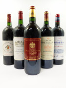 6 magnums 2 mags : CHÂTEAU FOURCAS HOSTEN 2003 Listrac Médoc (étiquettes fanées, léger déchirées)