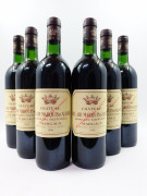 6 bouteilles CHÂTEAU BEL AIR MARQUIS D'ALIGRE 1996 Margaux (4 base goulot