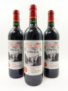 5 bouteilles CLOS RENE 2002 Pomerol (étiquettes fanées)