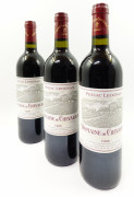 12 bouteilles DOMAINE DE CHEVALIER 1996 CC Péssac Léognan Caisse bois d'origine