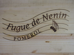 6 bouteilles FUGUE DE NENIN 2010 Pomerol Caisse bois d'origine