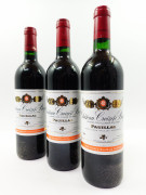 12 bouteilles CHÂTEAU CROIZET BAGES 1996 5è GC Pauillac (3 base goulot) Caisse bois d'origine