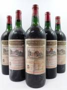 5 magnums CHÂTEAU BEL ORME TRONQUOY LALANDE 1962 Haut Médoc (2 base goulot