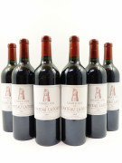 6 bouteilles CHÂTEAU LATOUR 2008 1er GC Pauillac (2 étiquettes tachées