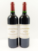 9 bouteilles LE PETIT CHEVAL 2004 GC Saint Emilion (étiquettes léger abimées