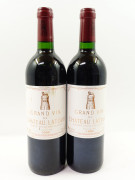 2 bouteilles CHÂTEAU LATOUR 1995 1er GC Pauillac (1 étiquette abimée, 1 léger tachée