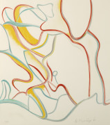 Willem de KOONING (1904 - 1997) Untitled - 1986 Planche issue de la série "Quatre lithographies"