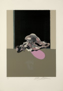 Francis BACON (1909 - 1992) Triptyque Août 1972 - 1979 - partie centrale Lithographie en couleurs