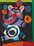 Karel APPEL (1921 - 2006) Elephant - 1977 Planche issue de " Circus I " - 1977