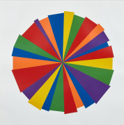 Sol LEWITT (1928 - 2007) Uneven Circle - 2001 Linogravure en couleurs sur papier Somerset