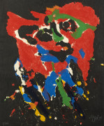 Karel APPEL (1921 - 2006) Flying Tiger - 1976 Gravure au carborandum en couleurs et embossage