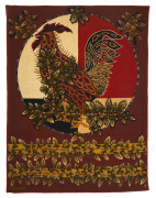 Jean LURCAT (d'après un carton de) & PINTON Frère ( Aubusson) 1892-1966 « Le Lierre et le Coq » - 1971