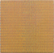 François MORELLET (1926 - 2016) Bleu jaune rouge n°1 - 1974 Huile sur bois