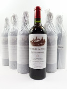 6 bouteilles CHÂTEAU AUSONE 1937 1er GCC (A) Saint Emilion (indication au bas des étiquettes "Rebouchée et réétiquettée par le Château