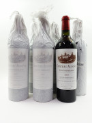 6 bouteilles CHÂTEAU AUSONE 1937 1er GCC (A) Saint Emilion (indication au bas des étiquettes "Rebouchée et réétiquettée par le Château