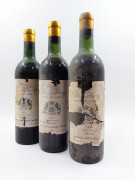 3 bouteilles CHÂTEAU COS LABORY 1955 5è GC Saint Estèphe (haute épaule
