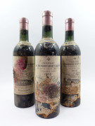12 bouteilles CHÂTEAU LA MISSION HAUT BRION 1962 CC Pessac Léognan (2 légèrement bas, 7 haute épaule, 3 mi-épaule