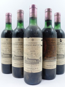 5 bouteilles CHÂTEAU LA MISSION HAUT BRION 1970 CC Pessac Léognan (1 légèrement bas