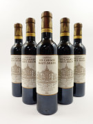 16 demi-bouteilles CHÂTEAU LES CARMES HAUT BRION 2012 Pessac Léognan (étiquettes léger tachées)
