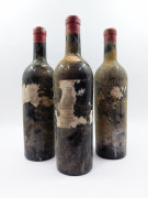 3 bouteilles CHÂTEAU MARGAUX 1937 1er GC Margaux (mi-épaule