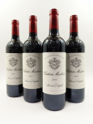 4 bouteilles CHÂTEAU MONTROSE 2010 2è GC Saint Estèphe (étiquettes léger tachées)