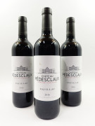 8 bouteilles CHÂTEAU PEDESCLAUX 2016 5è GC Pauillac (étiquettes léger tachée)