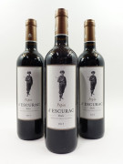 12 bouteilles PEPIN D'ESCURAC 2015 Médoc (étiquettes léger tachées)