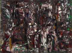 ¤ Jean-Paul RIOPELLE (1923 - 2002) Doubs - 1959 Huile sur toile