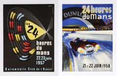 24 HEURES DU MANS 1957 ET 1958  Deux affiches - Sans réserve - No reserve